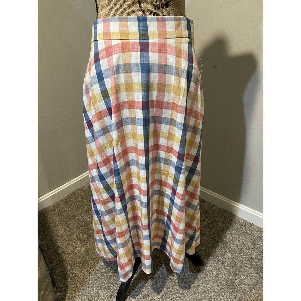 Loft Skirt, spring, plaid, NWT, size 6, 31282499, Lined